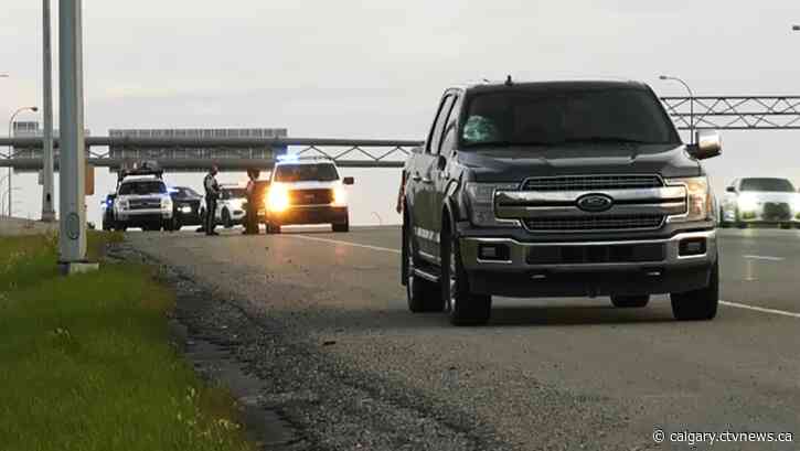 Pedestrian in hospital with life-threatening injuries after being struck by vehicle south of CrossIron Mills mall