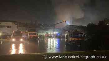 All roads have been re-opened following a blaze in Blackburn