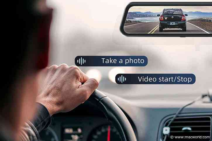 This 10” 4K touchscreen rear mirror dash cam is now under $100