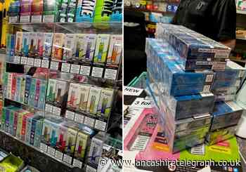 Illegal cigarettes worth more than £7,000 seized in Chorley