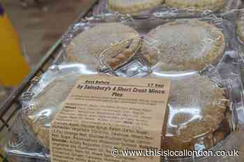 Sainsbury’s Lewisham stocks Christmas mince pies – in September