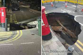 Eltham Well Hall Road sink hole to cause road closure