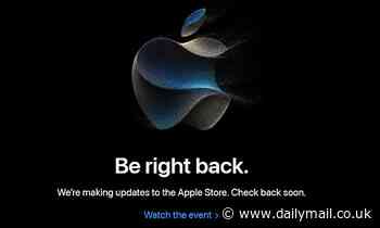 Apple Store website CRASHES ahead of the iPhone 15 launch event