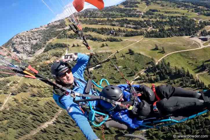 WWII Veteran Breaks Paragliding World Record At Wyoming Ski Resort