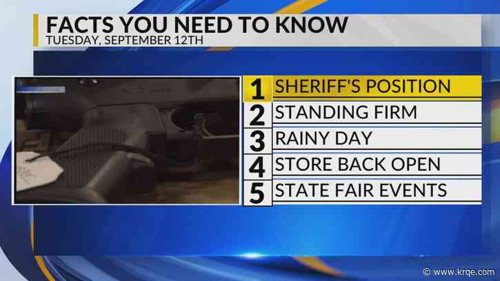 KRQE Newsfeed: No enforcement, Public health order, Rainy day, Store back open, State Fair