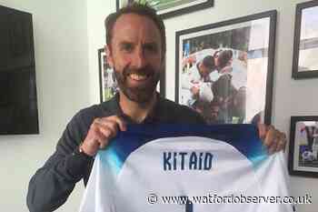 England manager Southgate presents one millionth KitAid donation