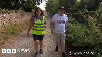 Blind man sets off on 110-mile Cleveland Way walk for charity