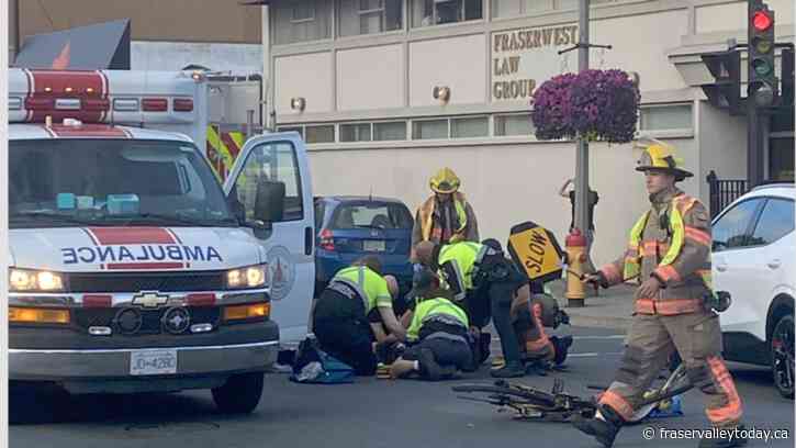 Cyclist injured in downtown Chilliwack collision Monday evening: witness