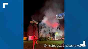 2-story house in Virginia Beach heavily damaged by fire