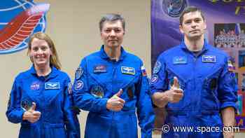 NASA astronaut Loral O'Hara ready for Soyuz launch to relieve delayed crew in space