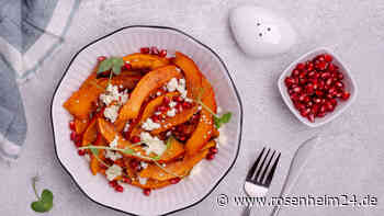 Herbstliches aus dem Ofen: Gebackene Kürbis-Spalten mit Schafskäse