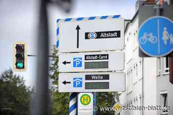 70 LED-Tafeln führen Autofahrer ins Parkhaus und zum ÖPNV