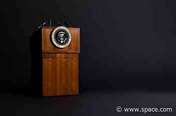 Not a fake, JFK 'choose the moon' lectern restored to public display