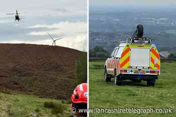 Biker who suffered back injury  after fall airlifted to hospital