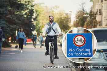 Is it against the law to ride a bike on the pavement?