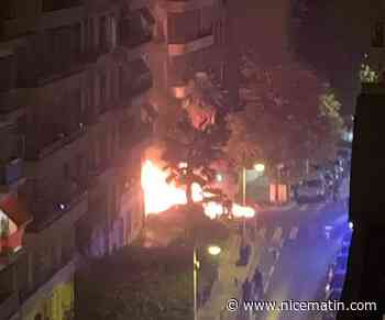 Une voiture s’embrase avenue des Fleurs sans faire de blessés ce mardi soir