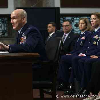 Senators trade barbs about promotion holds during hearing for Air Force chief nominee