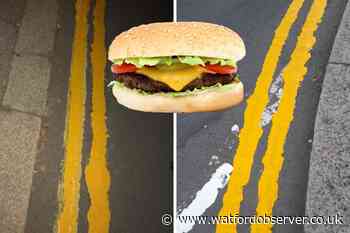 Yellow lines like 'melted cheese' in Kingswood Road, Watford