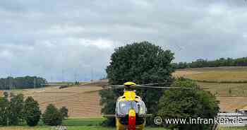 Landkreis Kitzingen: Mit Rettungshubschrauber in die Klinik - Motorradfahrer nach Unfall lebensgefährlich verletzt