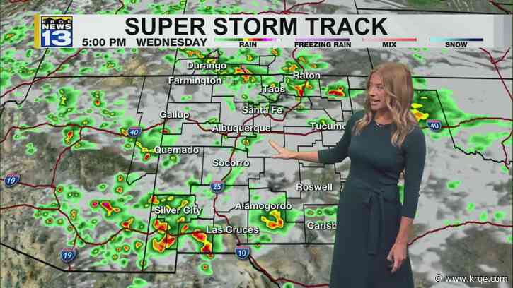 Stormy and cool Wednesday for New Mexico