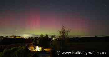 Stunning pictures of Northern Lights captured from East Yorkshire after 'solar storm'