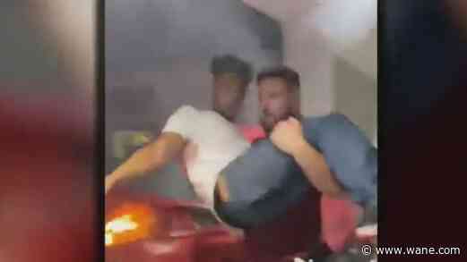 WATCH: Good Samaritan rescues driver from burning car after crash into Florida building