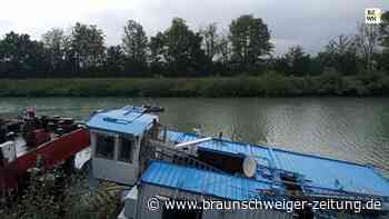 Schiff bei Mehrum gesunken - Kanal gesperrt