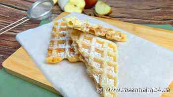Schnelle Apfeltaschen aus dem Waffeleisen mit Blätterteig und Zimt