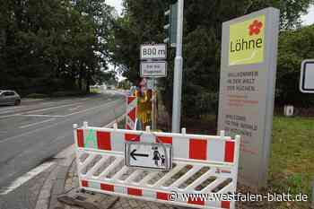 Straßen NRW hebt Straßensperrung in Löhne wegen Küchenmeile wieder auf