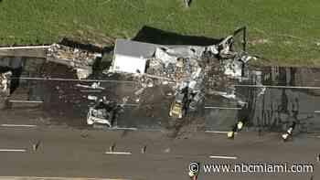 Tractor-trailer fire along Florida's Turnpike in Broward causes major traffic delays