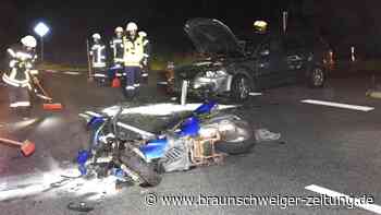 Unfall bei Dettum: Auto kollidiert mit Motorroller