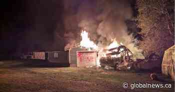 Young family escapes injury after house in Athabasca, Alta. set on fire