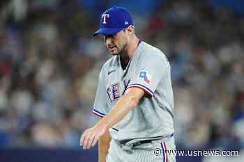 Rangers RHP Scherzer to Miss Rest of Regular Season Because of Strained Muscle in Shoulder