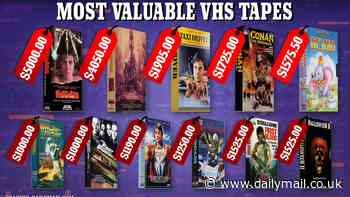 YOUR movie collection could be worth a fortune: These cult classic VHS tapes are selling for THOUSANDS of dollars. But there's a catch