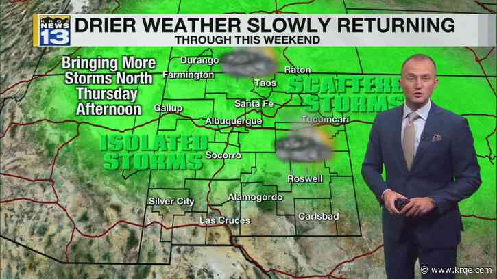 More storm chances return Thursday