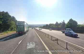 Crash between lorry and car causing Tailbacks on M65