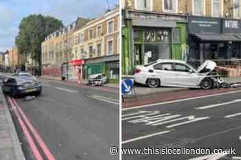Driver flees scene of crash in Stoke Newington High Street