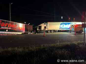 Eastbound U.S. 30 down to one lane east of Columbia City after crash involving 2 semis