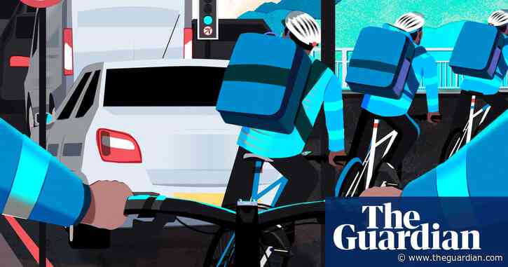 Dodging death and immigration officers: 12 hours as a London fast-food rider – and all for £40