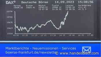 Dax aktuell: Dax dreht nach EZB-Entscheid deutlich ins Plus