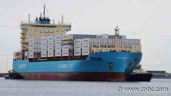 Shipping giant Maersk unveils world's first vessel using green methanol