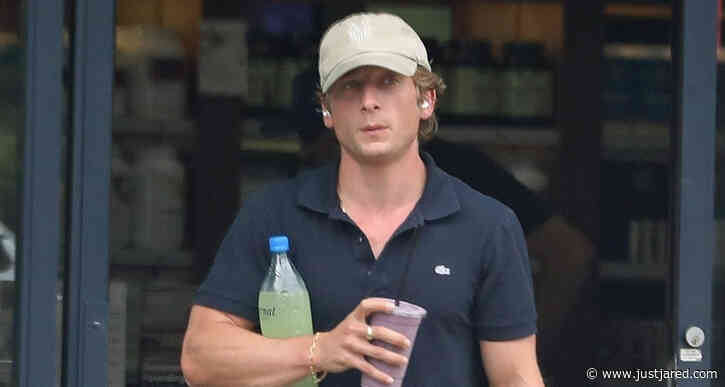 Jeremy Allen White Has His Hands Full While Out Running Errands