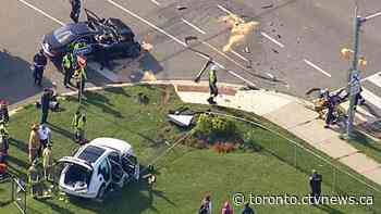 Two pedestrians struck in east end Toronto collision