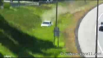 WATCH: Police pursue erratic driver before crash on east metro highway