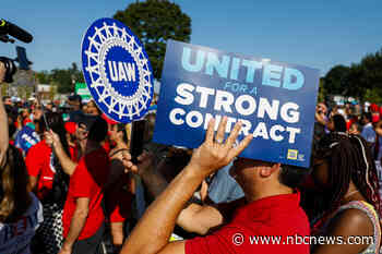 Autoworkers go on strike at plants for each of the Big Three automakers