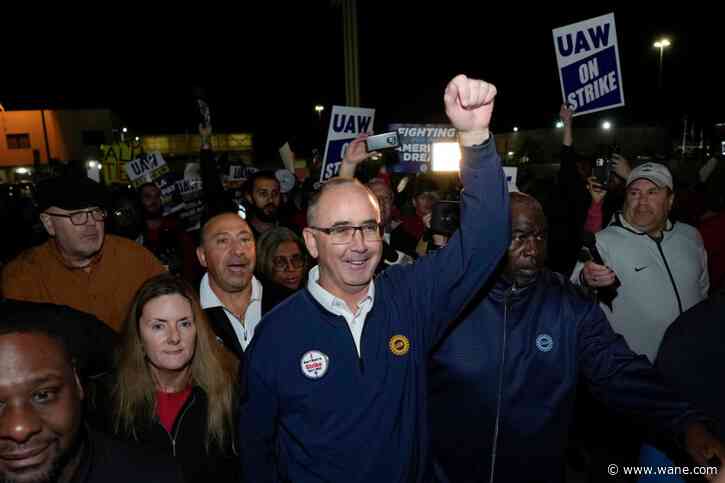 Workers are on strike at all 3 Detroit auto makers for the first time in their union's history