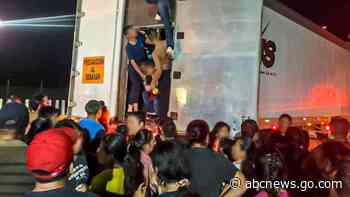 350 migrants found 'crowded and dehydrated' in trailer in Mexico, authorities say