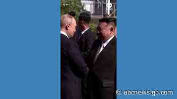 WATCH:  Kim Jong Un meets with Putin in Russia