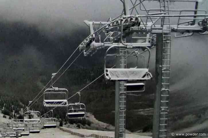Colorado's Arapahoe Basin Ski Area Dusted By Beautiful Summer Snowfall