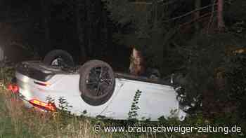 Schwerer Unfall auf der B188 bei Gifhorn - Auto überschlägt sich